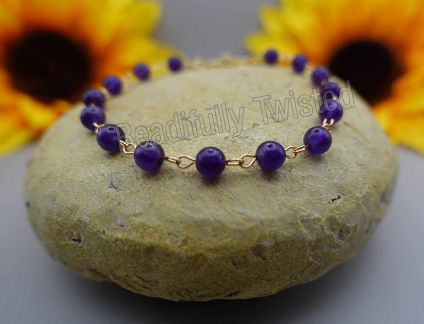 Handmade-Gemstones-Dainty Wire Bracelets