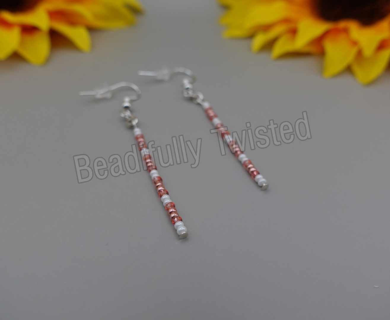 Handmade~Pin Earring~Valentines Day~925 Sterling Silver