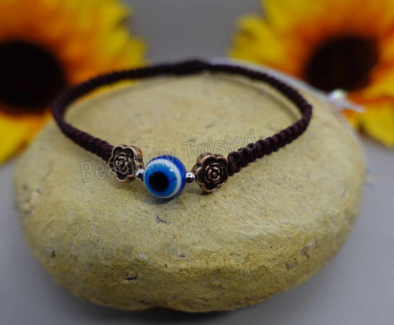 Handmade~Macramé Bracelets~Evil Eye~Adjustable