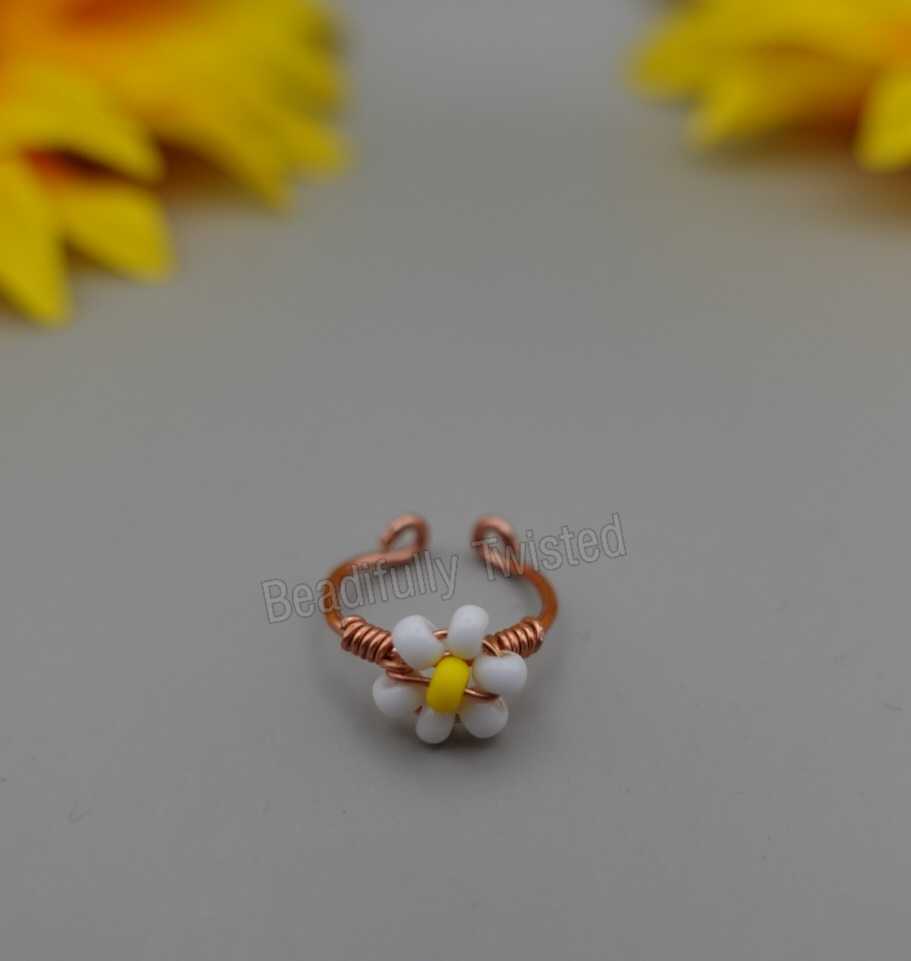 Handmade~Wire Wrapped Rings~Adjustable~Kid Size