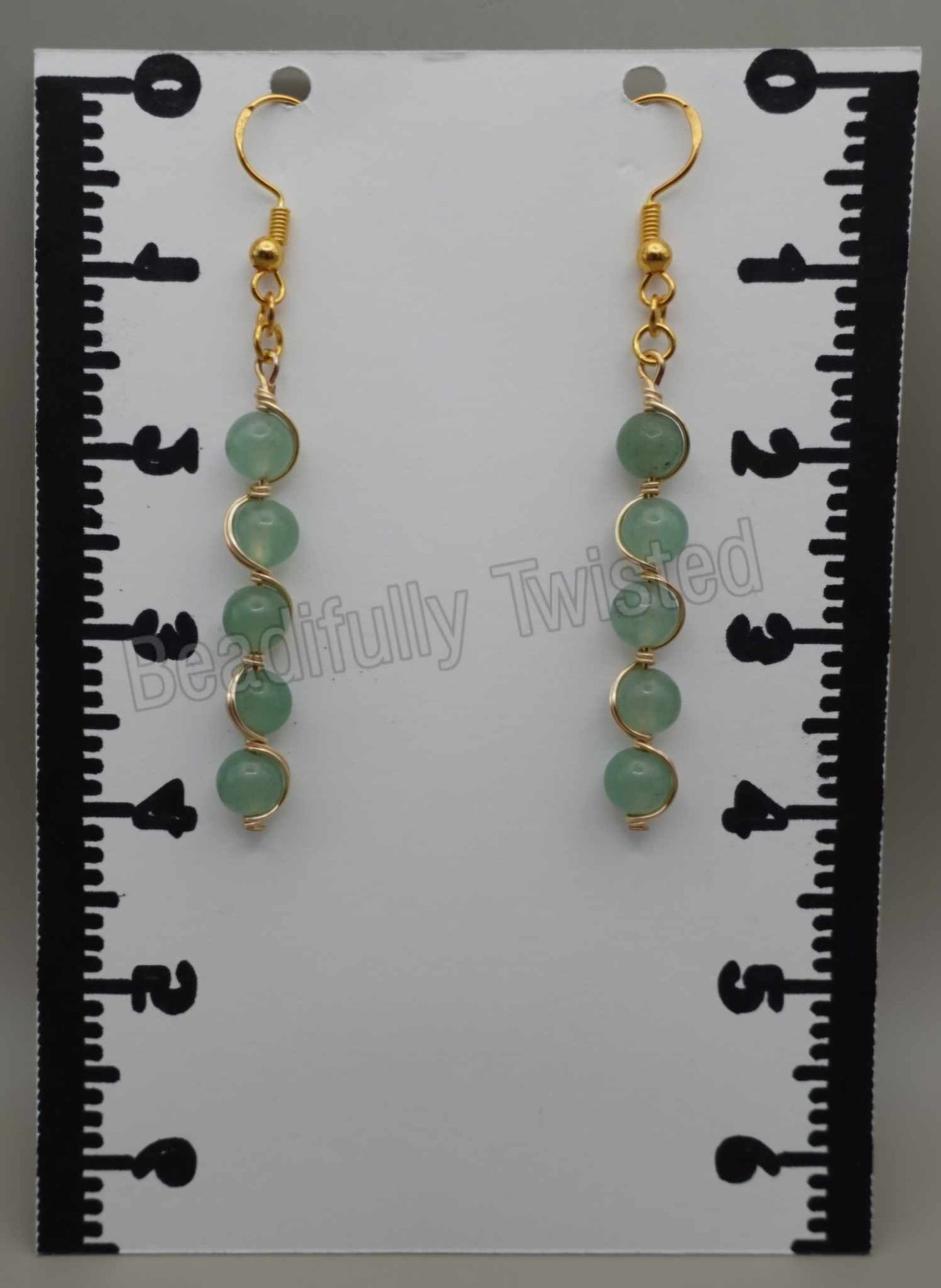 Handcrafted Gemstone Drop Earrings Beautifully Wrapped