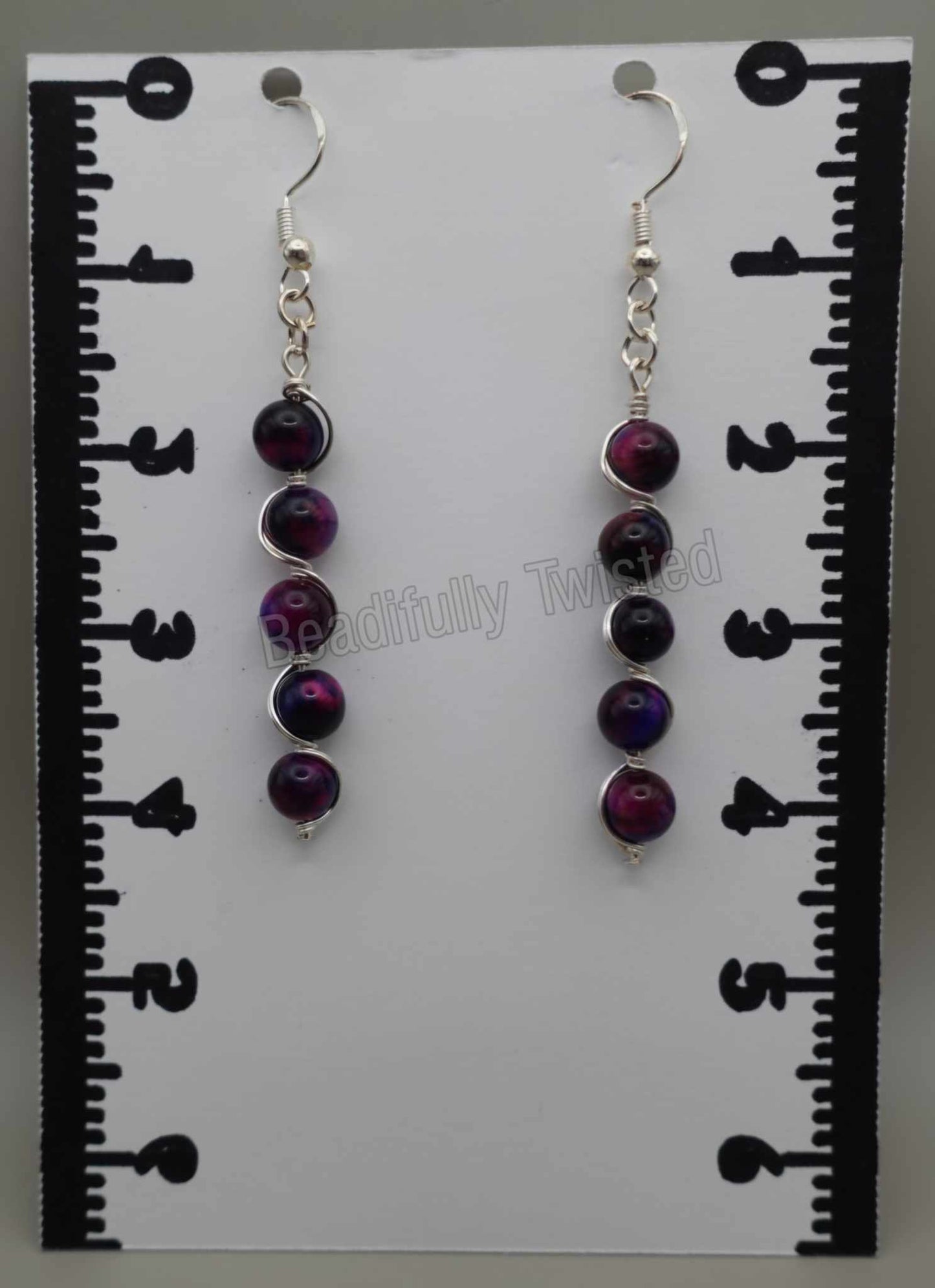 Handcrafted Gemstone Drop Earrings Beautifully Wrapped