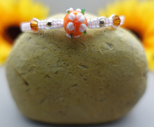 Handmade Macrame Bracelets~Glass Blown Flowers~Crystals~Adjustable