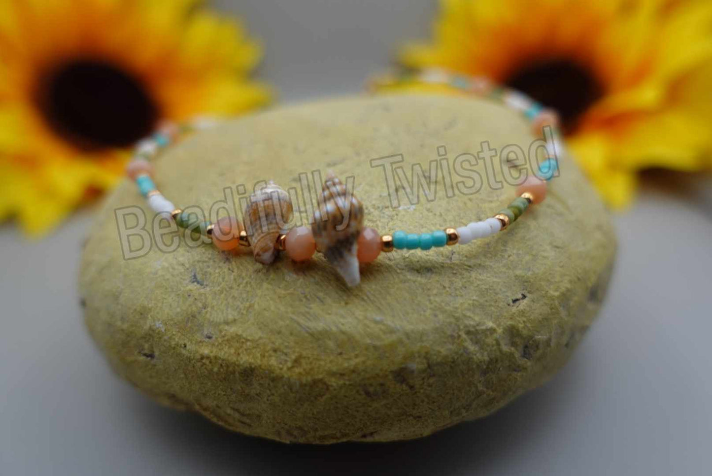 Handmade~Beachy Anklets~Wire~Charms