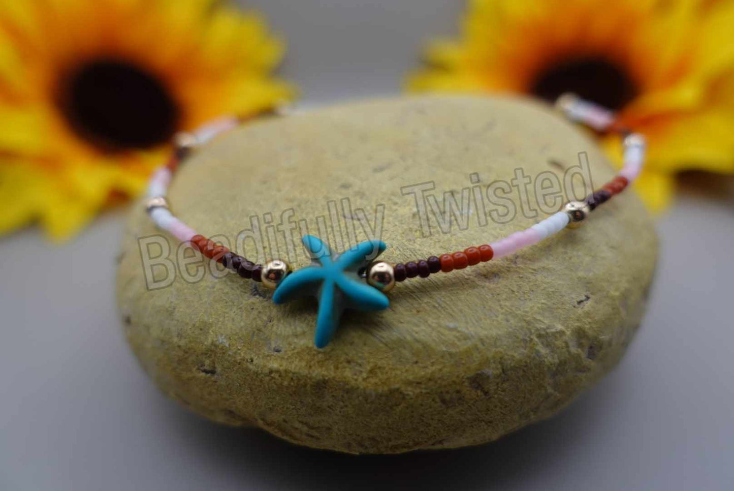 Handmade~Beachy Anklets~Wire~Charms