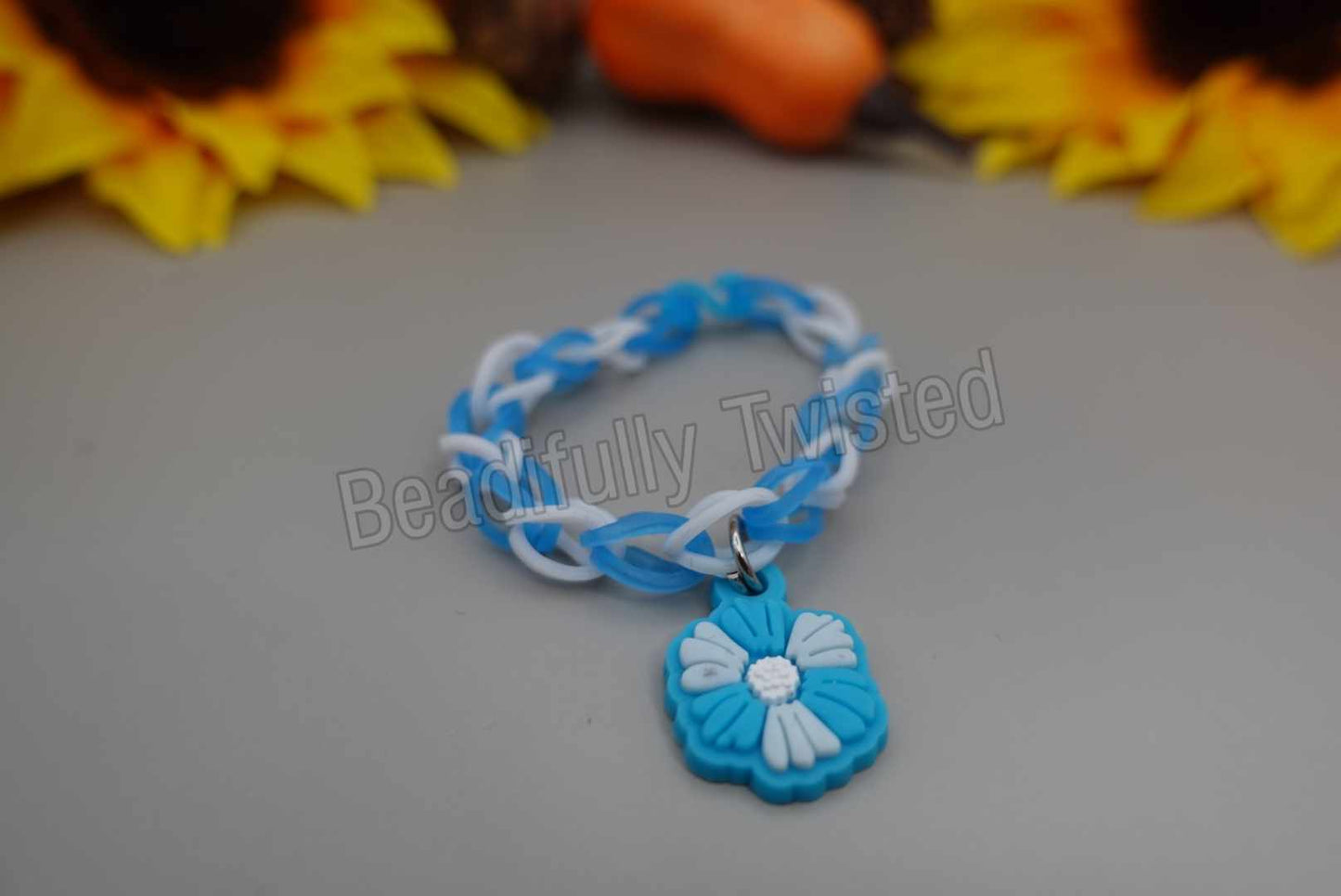 Handmade~Rubber Band Bracelet~Adjustable~Charms